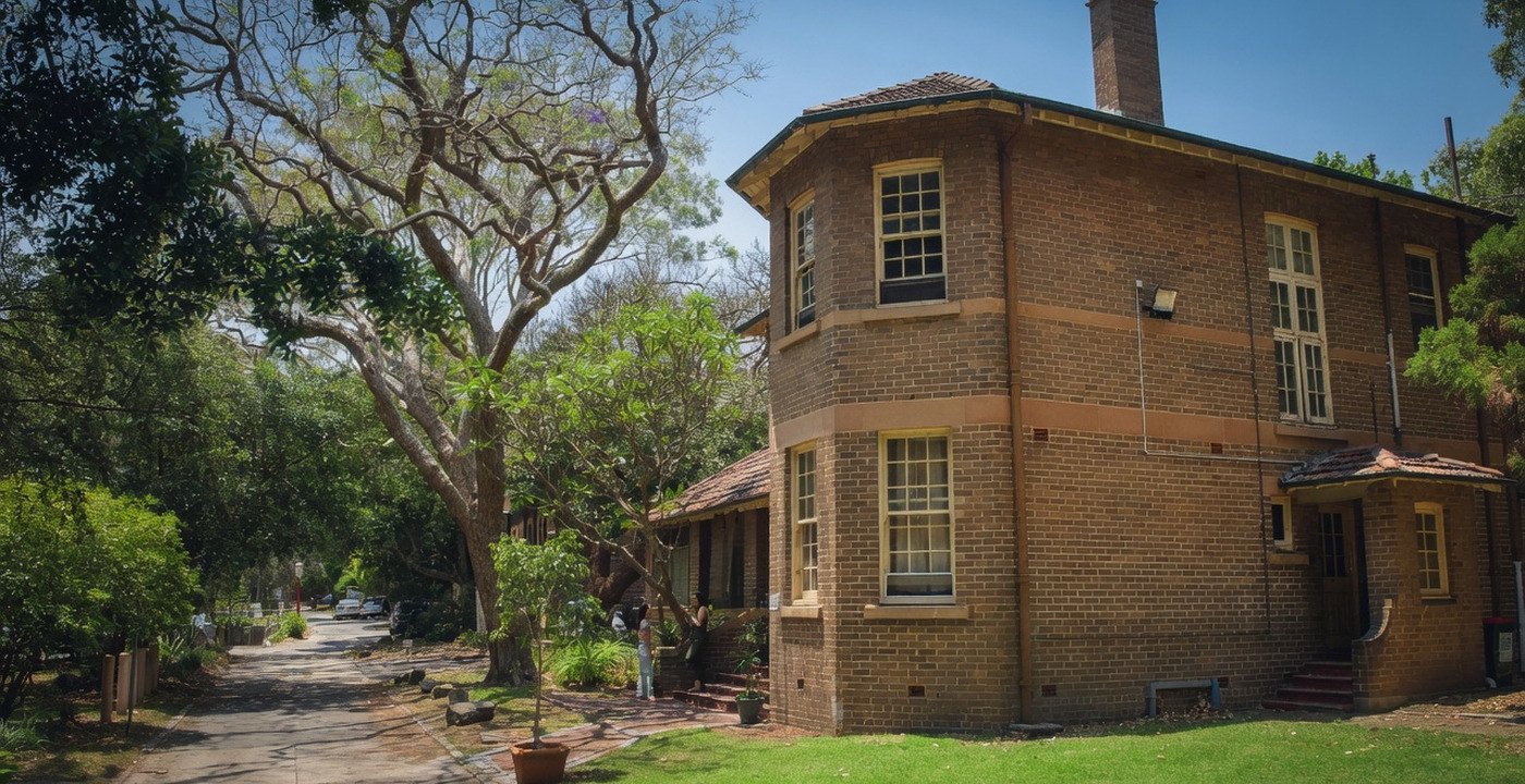 A heritage building and gardens at WHOS